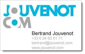 Carte de visite de Bertrand Jouvenot